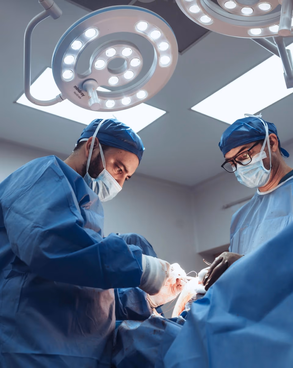 Surgeons performing procedure in Guatemala