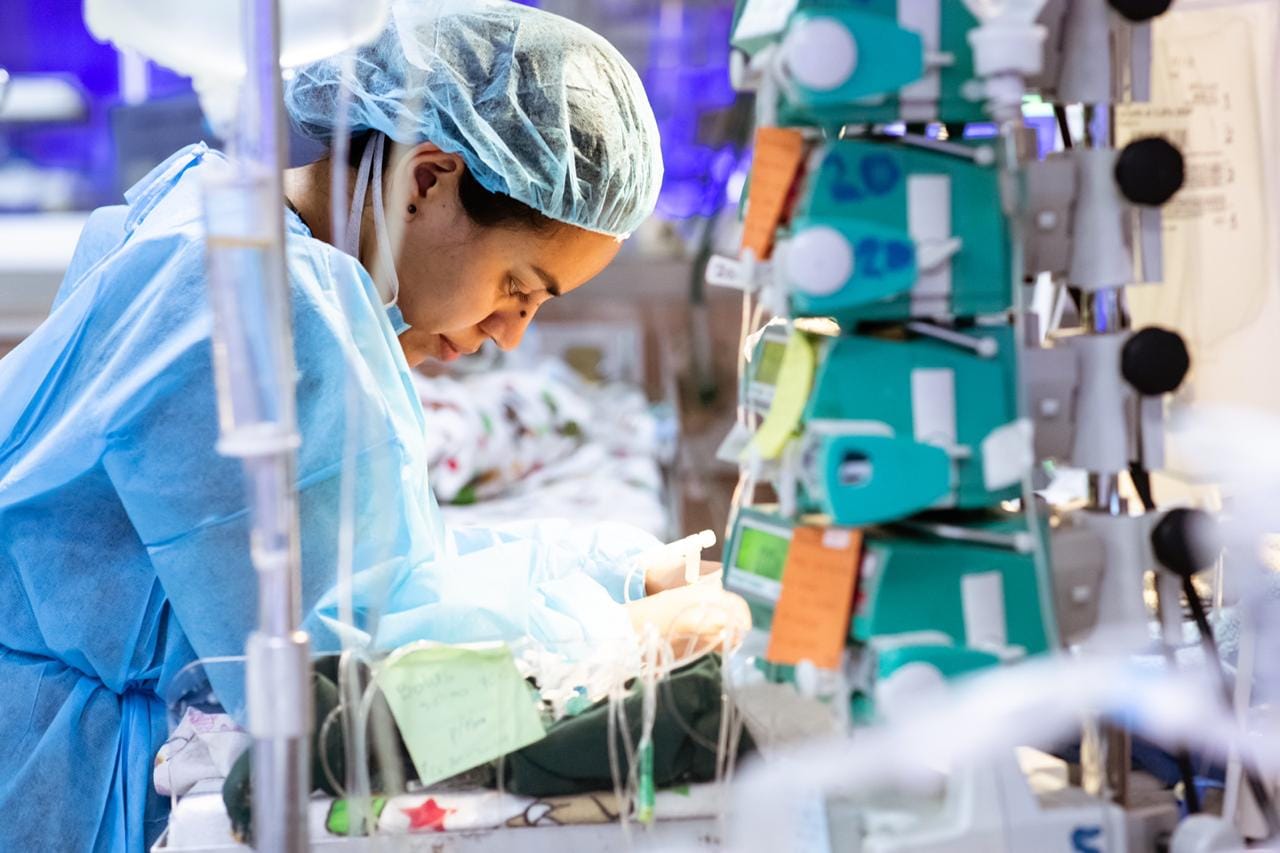 Dra. Fabiola Jurado en sala de partos